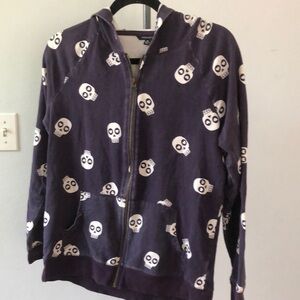 Purple skull hoodie